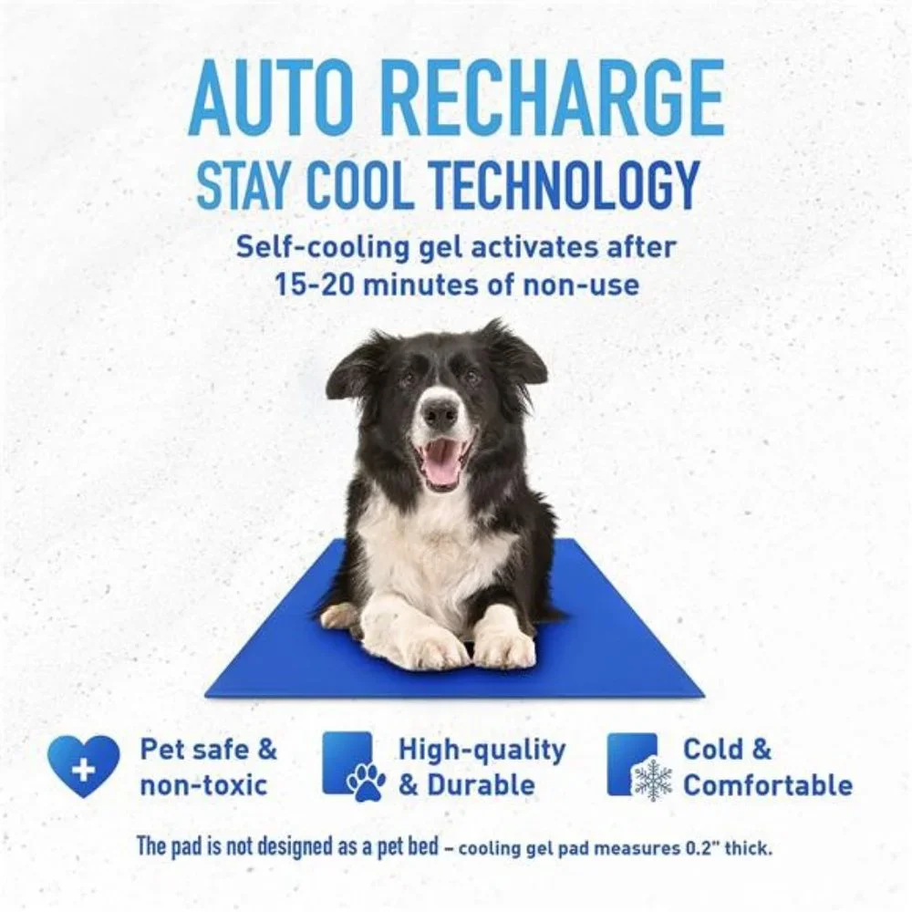 Dog Cooling Mat, Large - Pressure Activated Pet Cooling Mat for Dogs - No Water